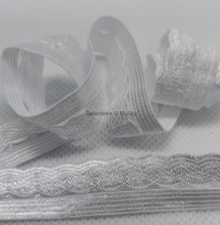 Gumokrajka bílá 14mm - Oeko-tex standard 100
